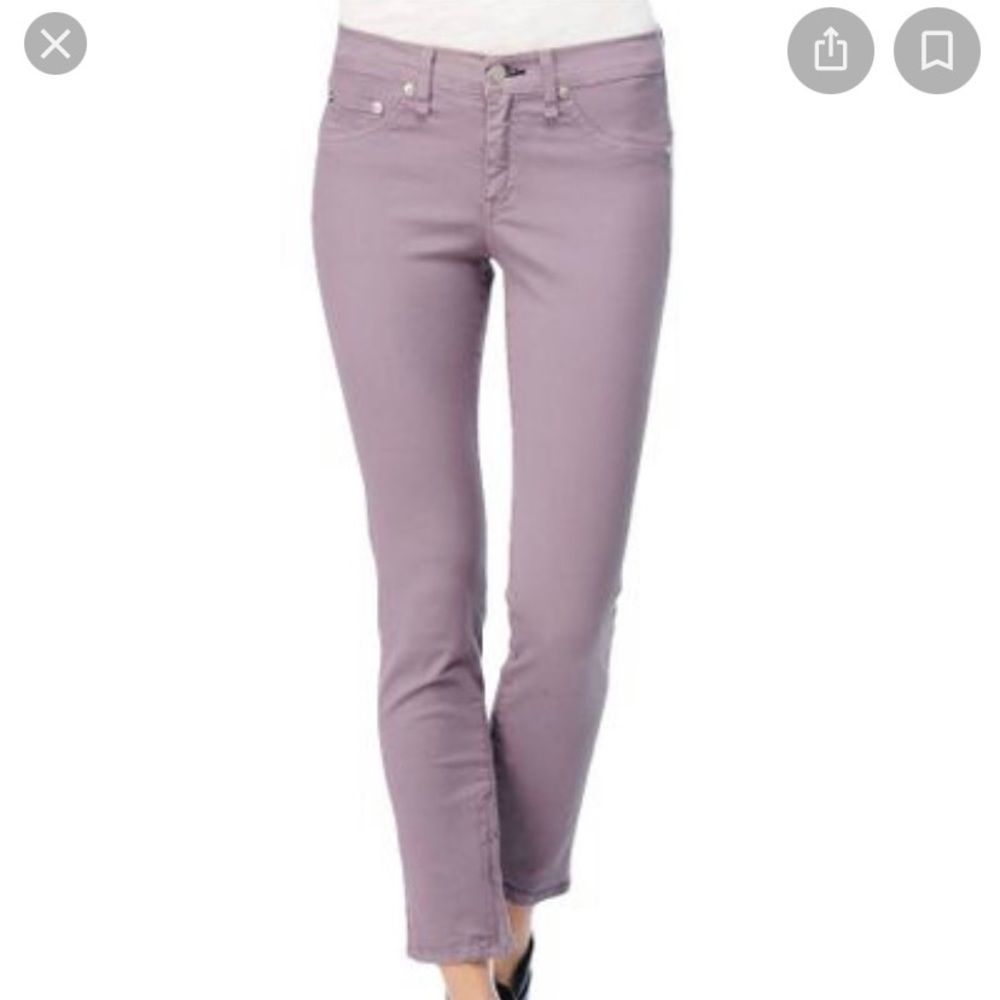 Rag & Bone Zipper Capri On Lavender